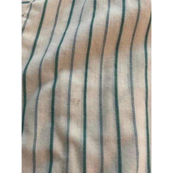 Vtg. Western Fashions White with Green striping Long Sleeve Shirt - Picture 5 of 8